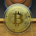 Gold Plated Bitcoin Commemorative Coin – Cassius Antique Replica
