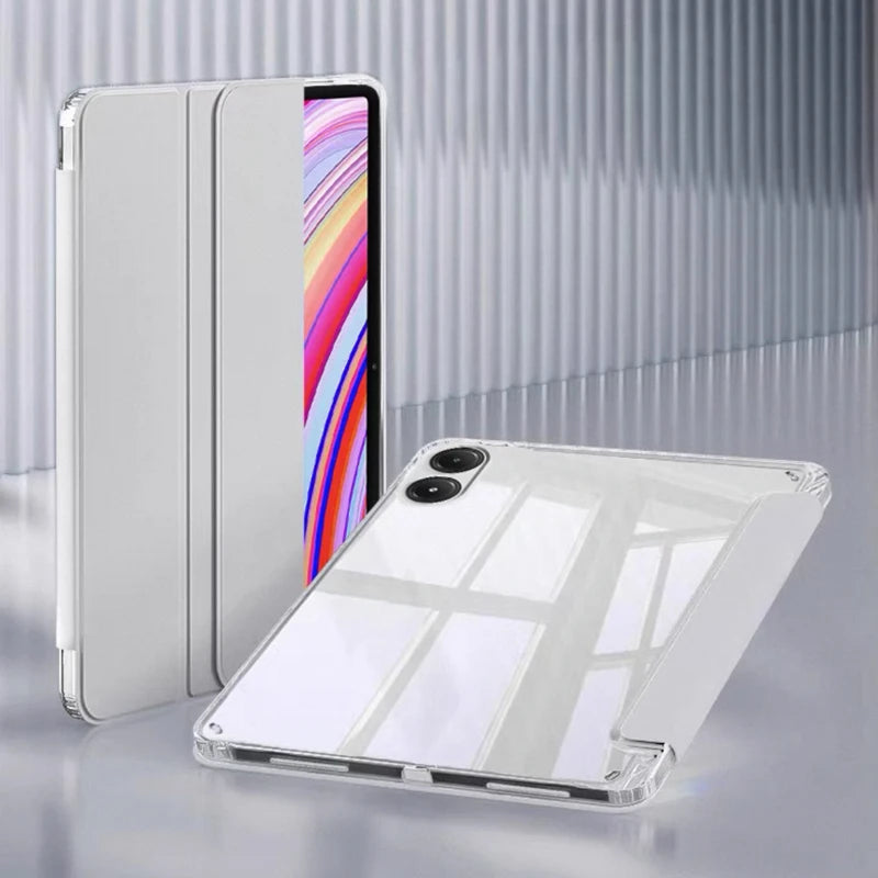 Redmi Pad Pro & Poco Pad Case 12.1" | Acrylic Back + Pen Holder