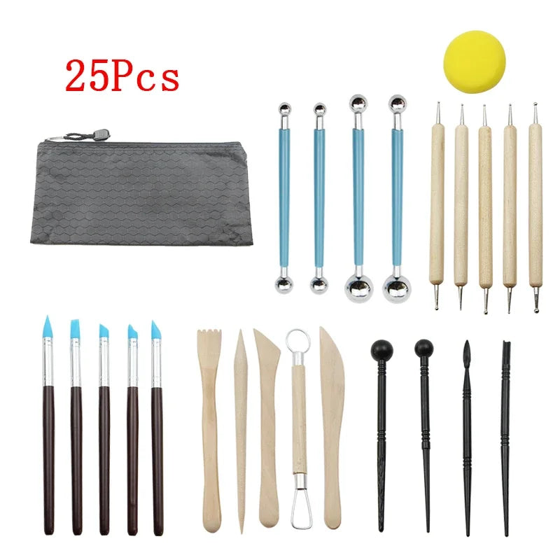 Pottery Clay Sculpting Tools Set – Ceramic Carving Kit