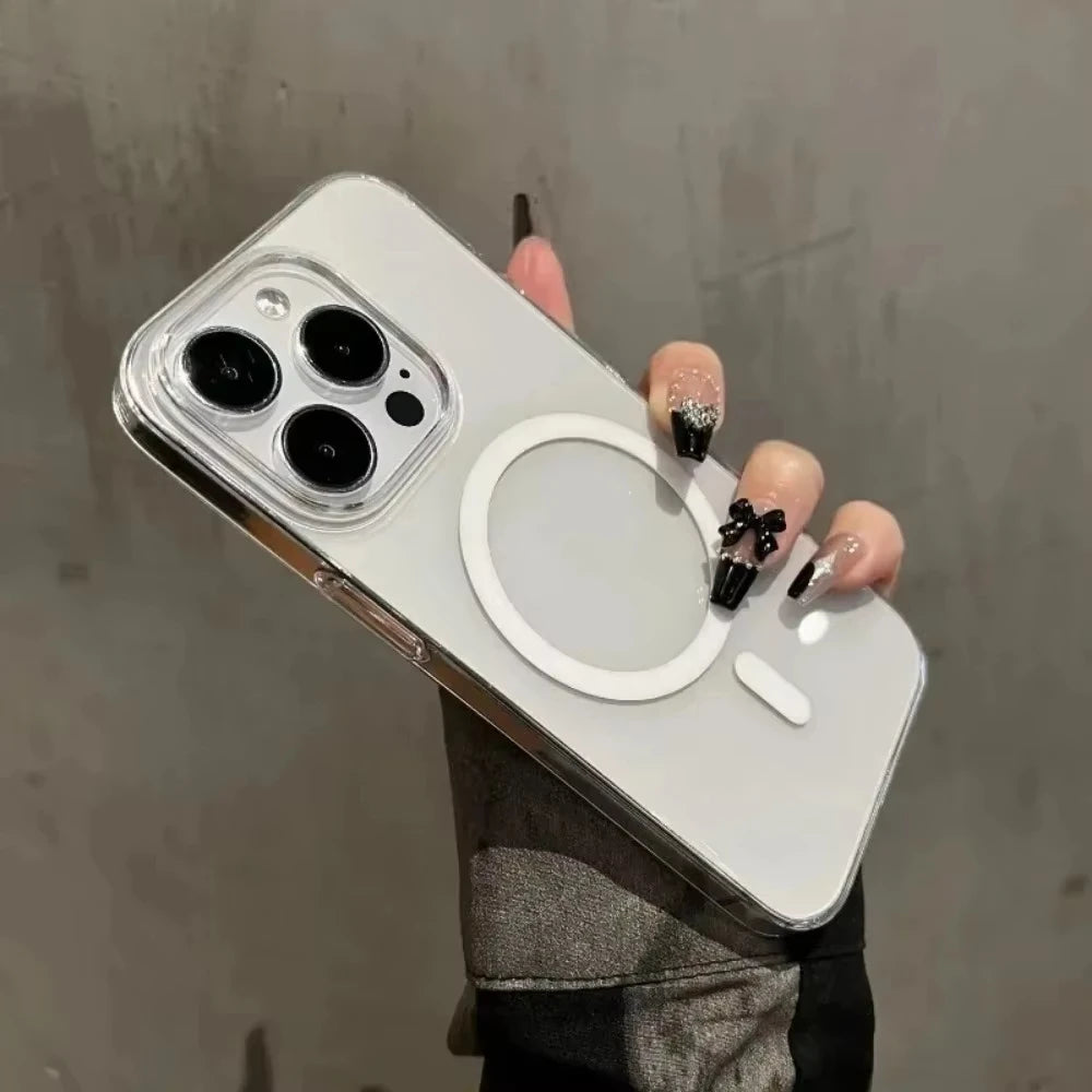 MagSafe Clear iPhone Case – Ultra Thin Magnetic Shockproof Cover