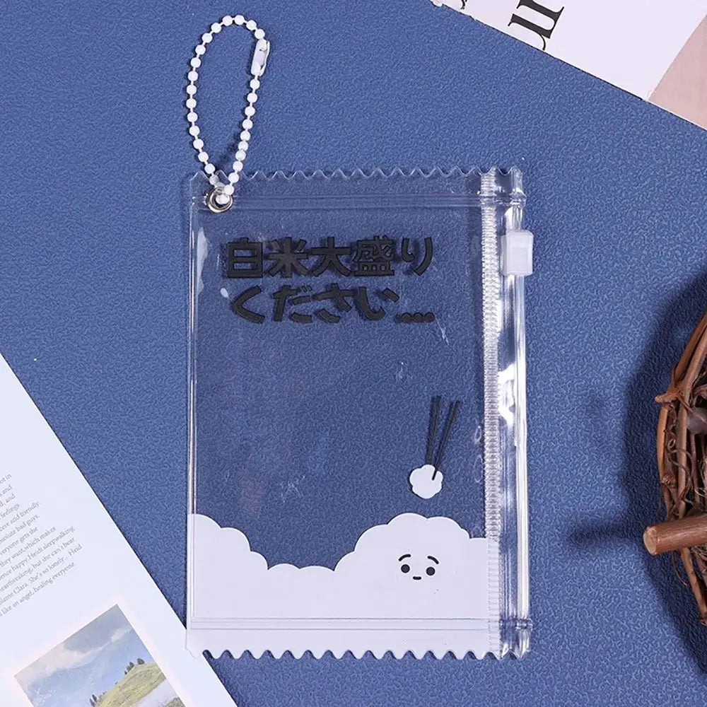 Transparent PVC Badge Card Sleeve Candy Bag Holder – 3 Inch