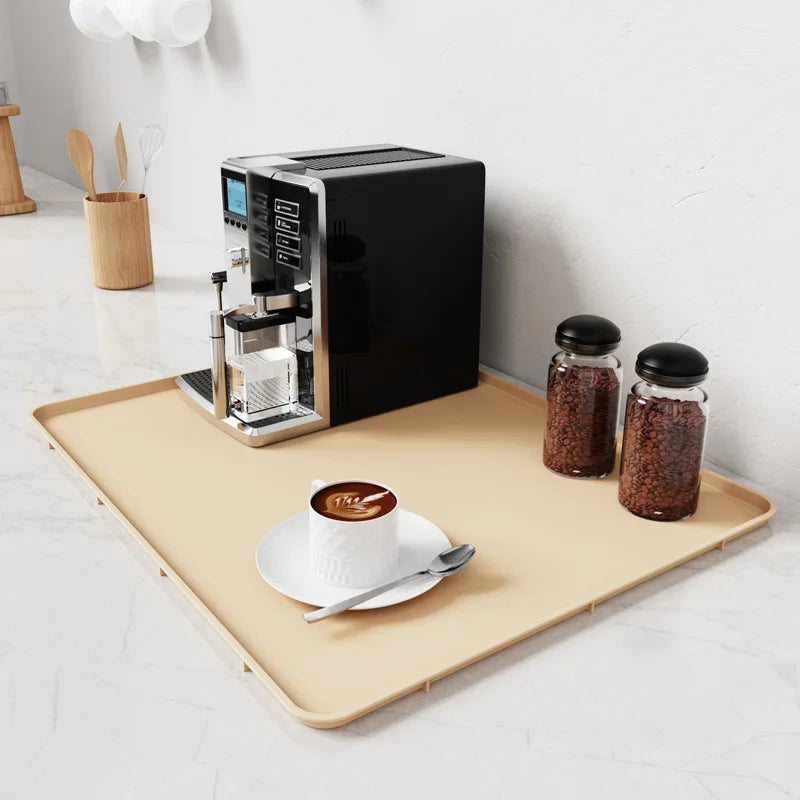 Silicone Coffee Mat – Anti-Slip Heat-Insulating Lip-Shaped Tray