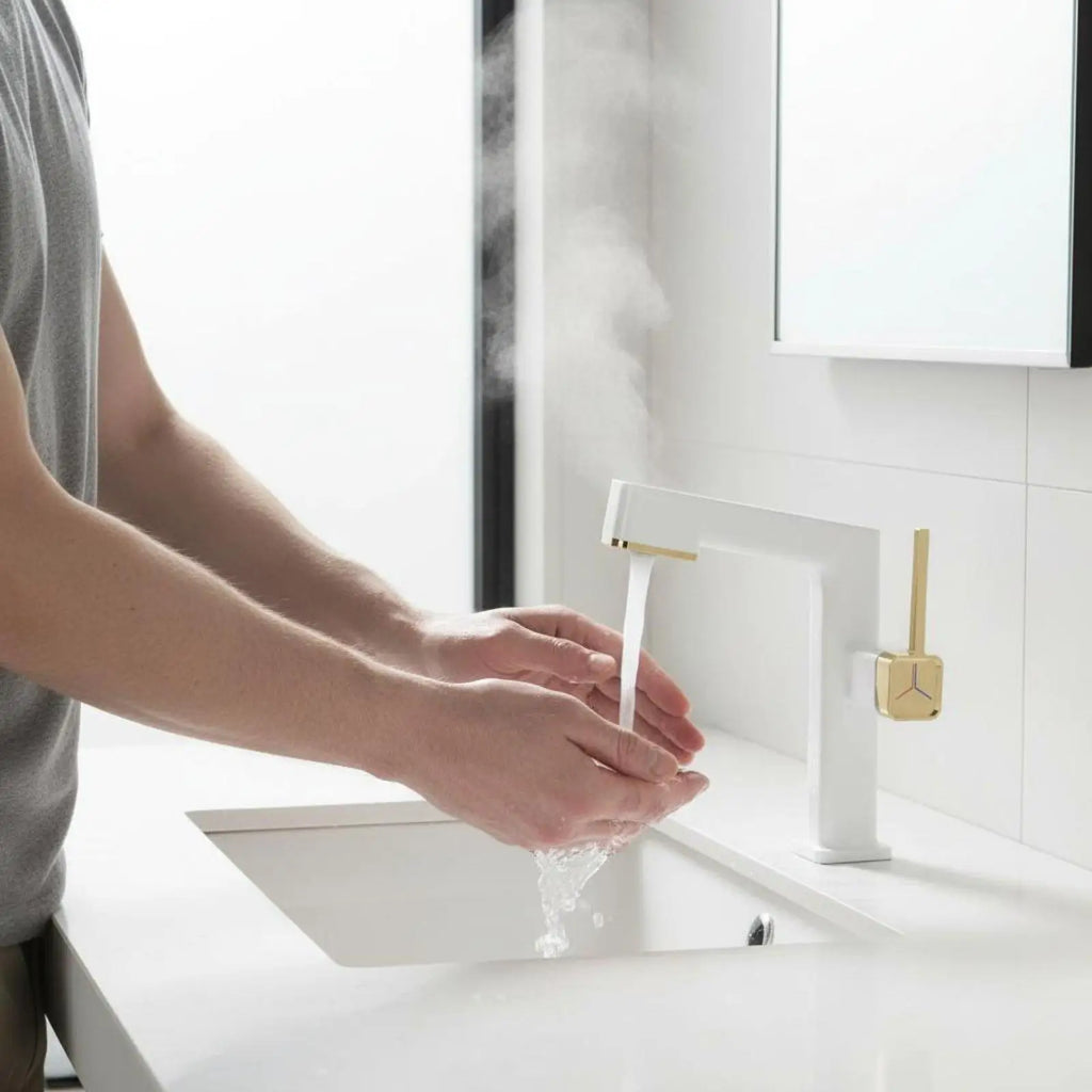 Pull-Out Bathroom Basin Faucet | Single Handle Hot & Cold