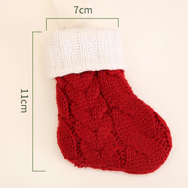 Mini Christmas Stocking Sock – Santa Candy Gift Bag 7x11cm