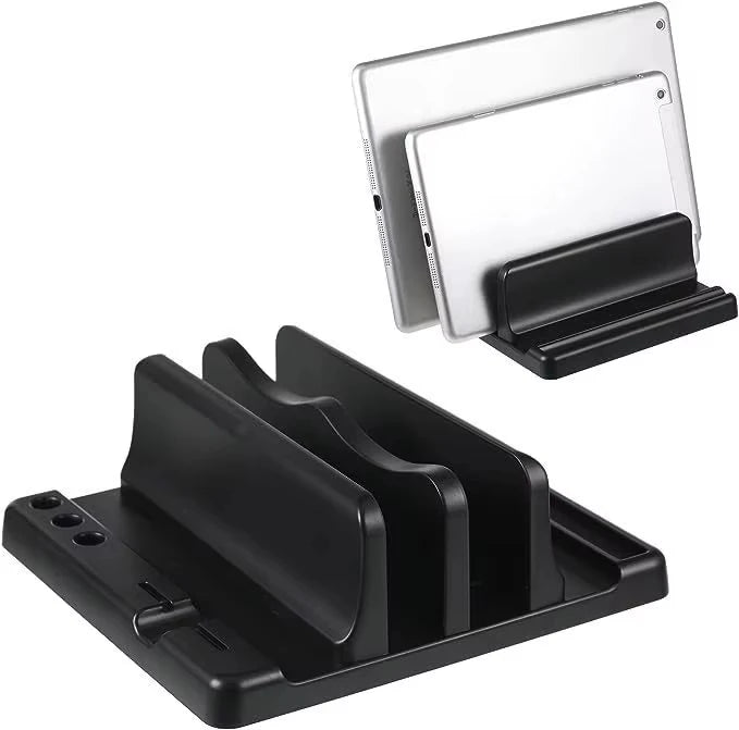 Vertical Laptop Stand Adjustable ABS – Space-Saving Desk Organizer