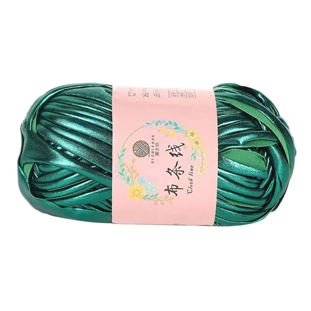 Shiny Magic Color Imitation Leather Crochet Yarn – 100g Ball