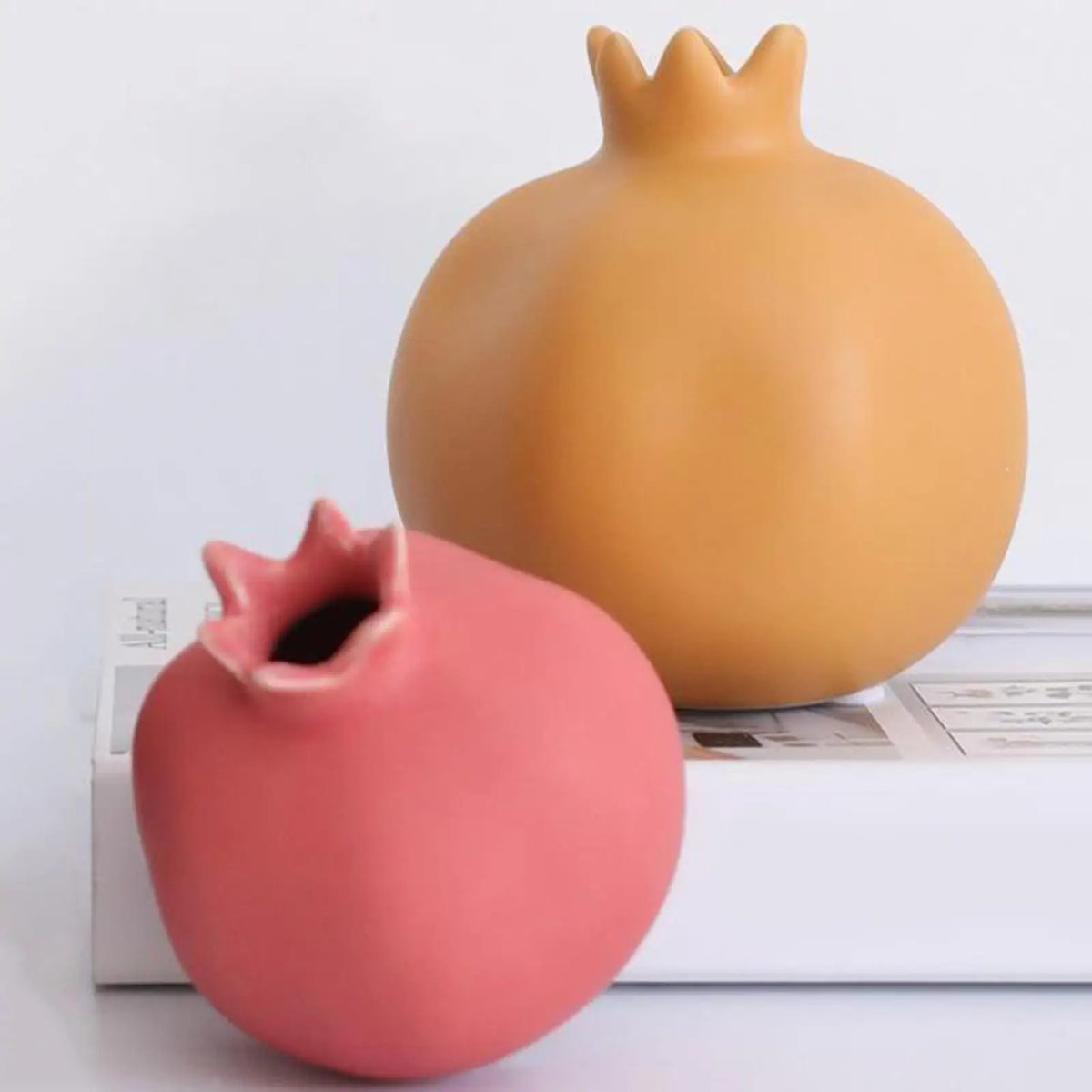 Handmade Ceramic Pomegranate Vase | Porcelain Home Décor