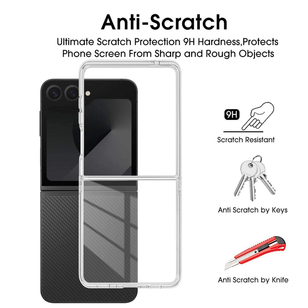 Clear Hard PC Case for Samsung Galaxy Z Flip 8 – Ultra Thin