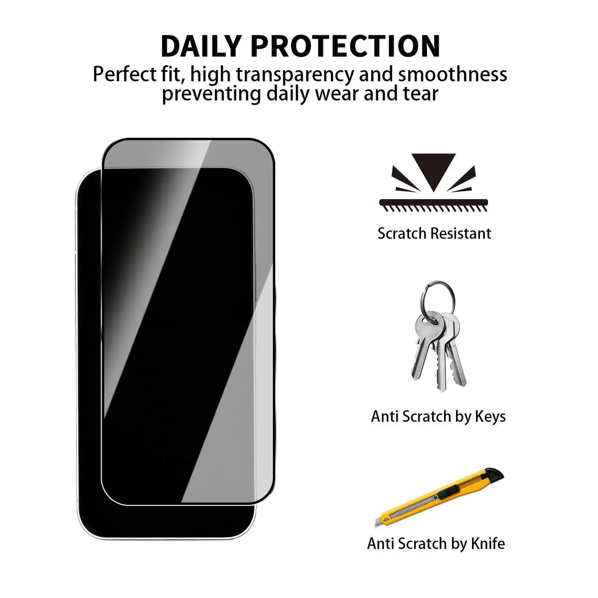 Vivo V80 5G Tempered Glass Screen Protector – HD & Privacy