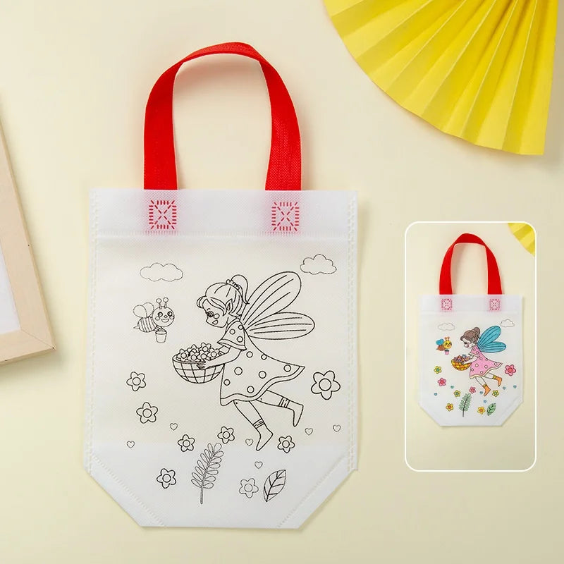 DIY Coloring Canvas Gift Bags for Kids – 15 Fun Patterns