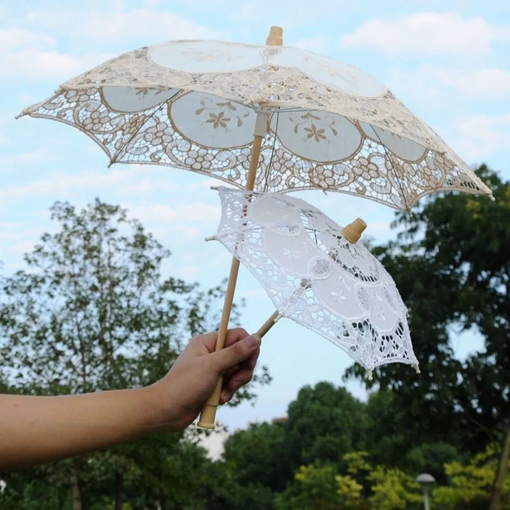 Vintage Lace Parasol Umbrella – Bridal, Flower Girl & Wedding