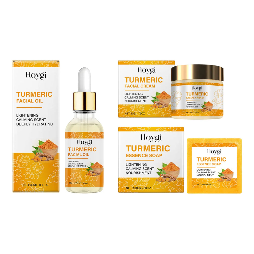 Hoygi Turmeric Facial Skincare – Soap, Cream & Essential Oil