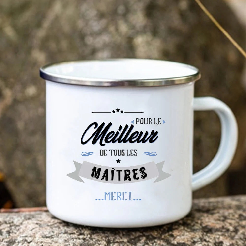 Thank You Super Teacher Enamel Mug | Unique Teacher Gift