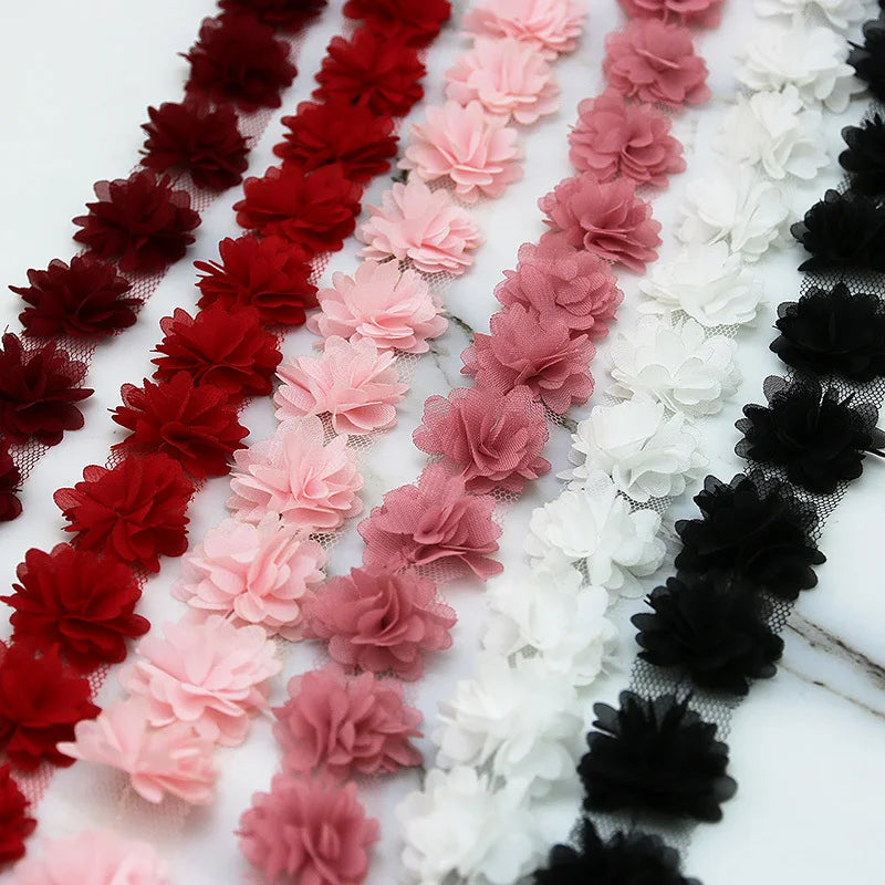 56-Piece 30mm Chiffon Lace Ribbon Roll – DIY Crafts & Gifts