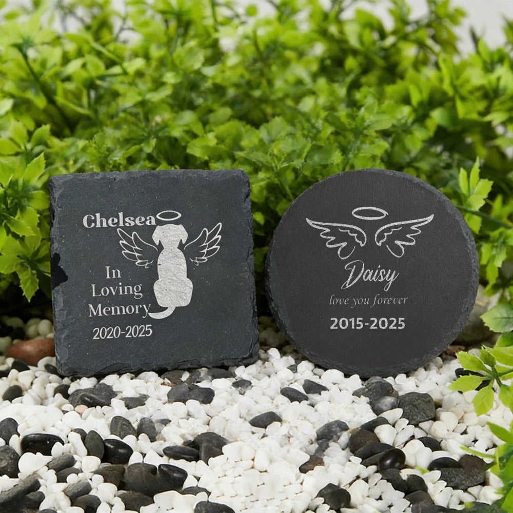 Personalized Dog Memorial Garden Stone – Custom Pet Marker