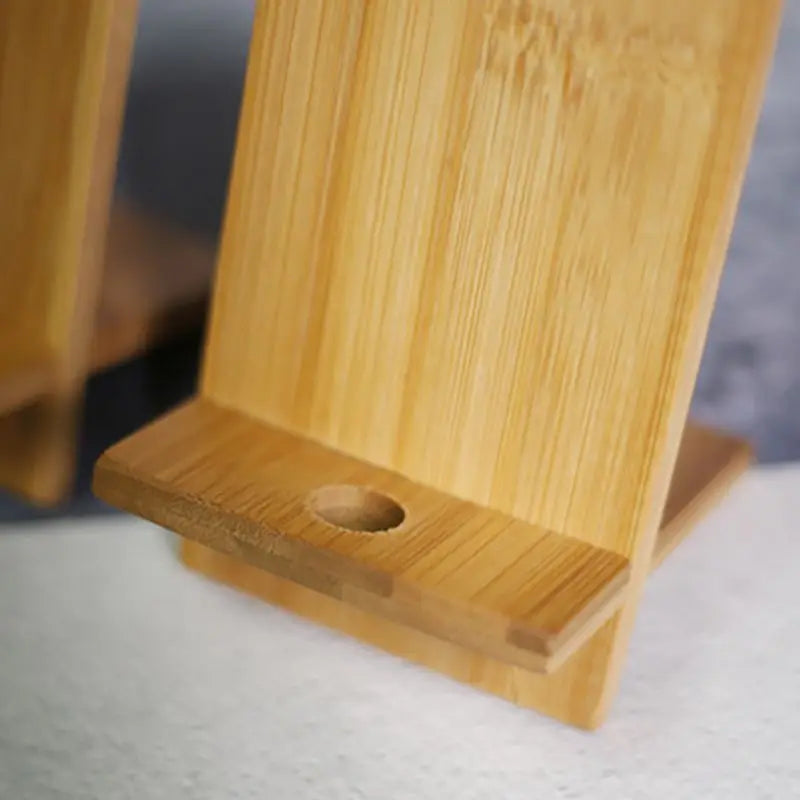 Bamboo Phone Stand | Eco Desk Holder for Phones & Tablets