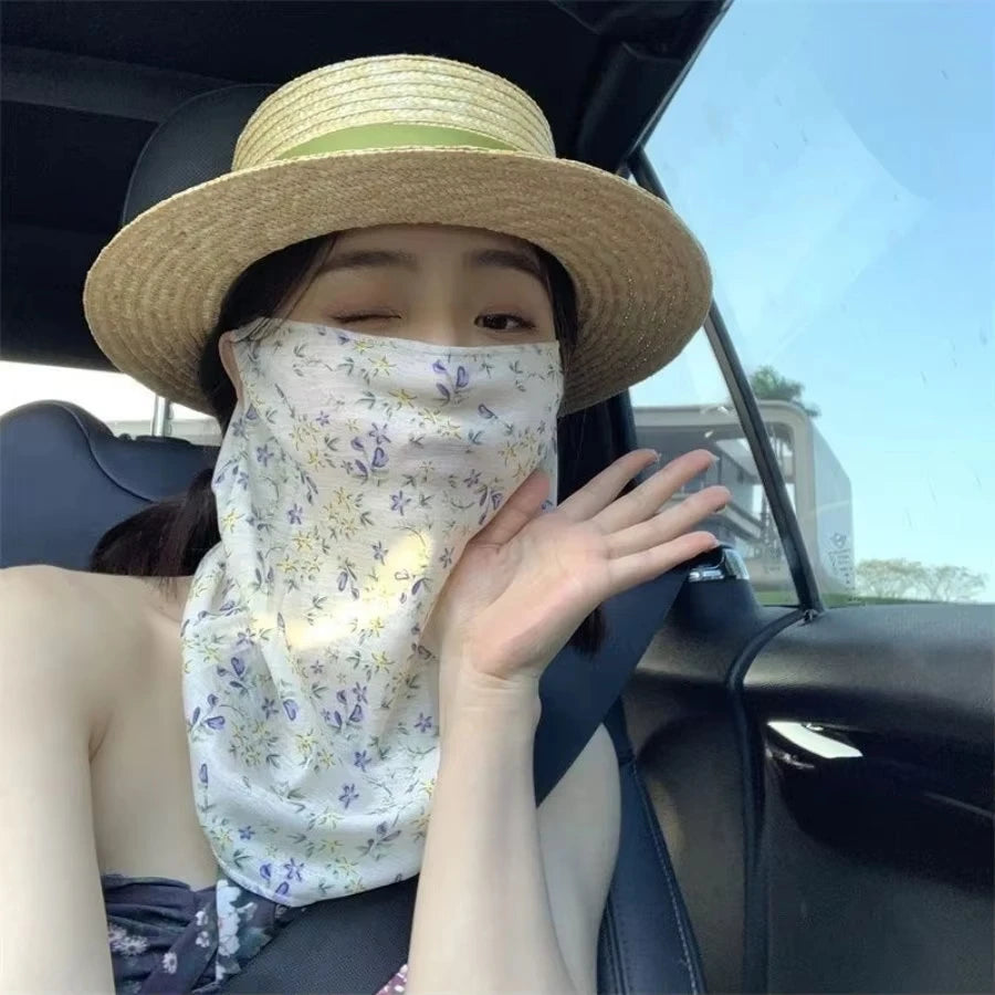 Full Face Sun Protection Mask – Outdoor Ear Hook Style