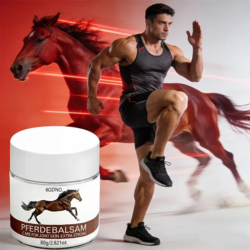 ROZINO Horse Oil Body Cream 80g – Ginger, Chamomile & Hyaluronic Acid