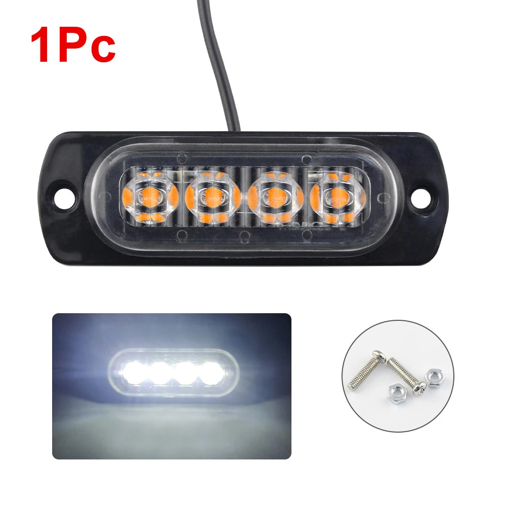 12/24V LED Strobe Beacon Light – Truck, Trailer & Motorcycle