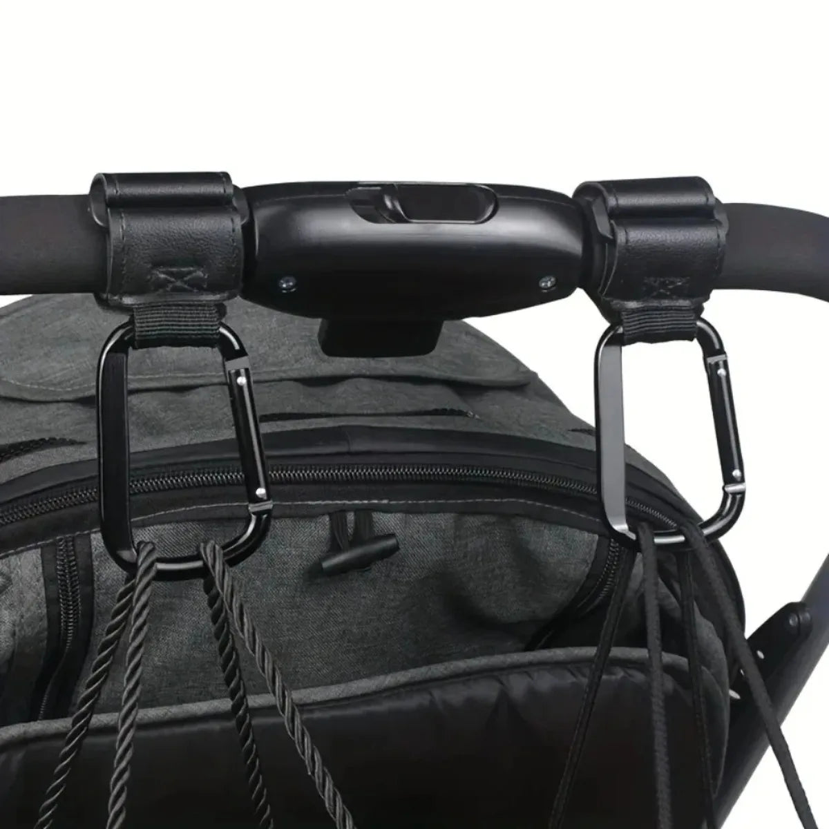 Universal Heavy-Duty Stroller Hooks & Diaper Bag Clips