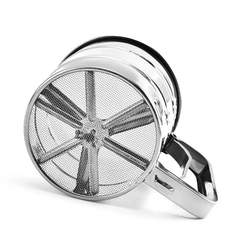 Stainless Steel Flour Sifter Cup – Baking Sieve Strainer