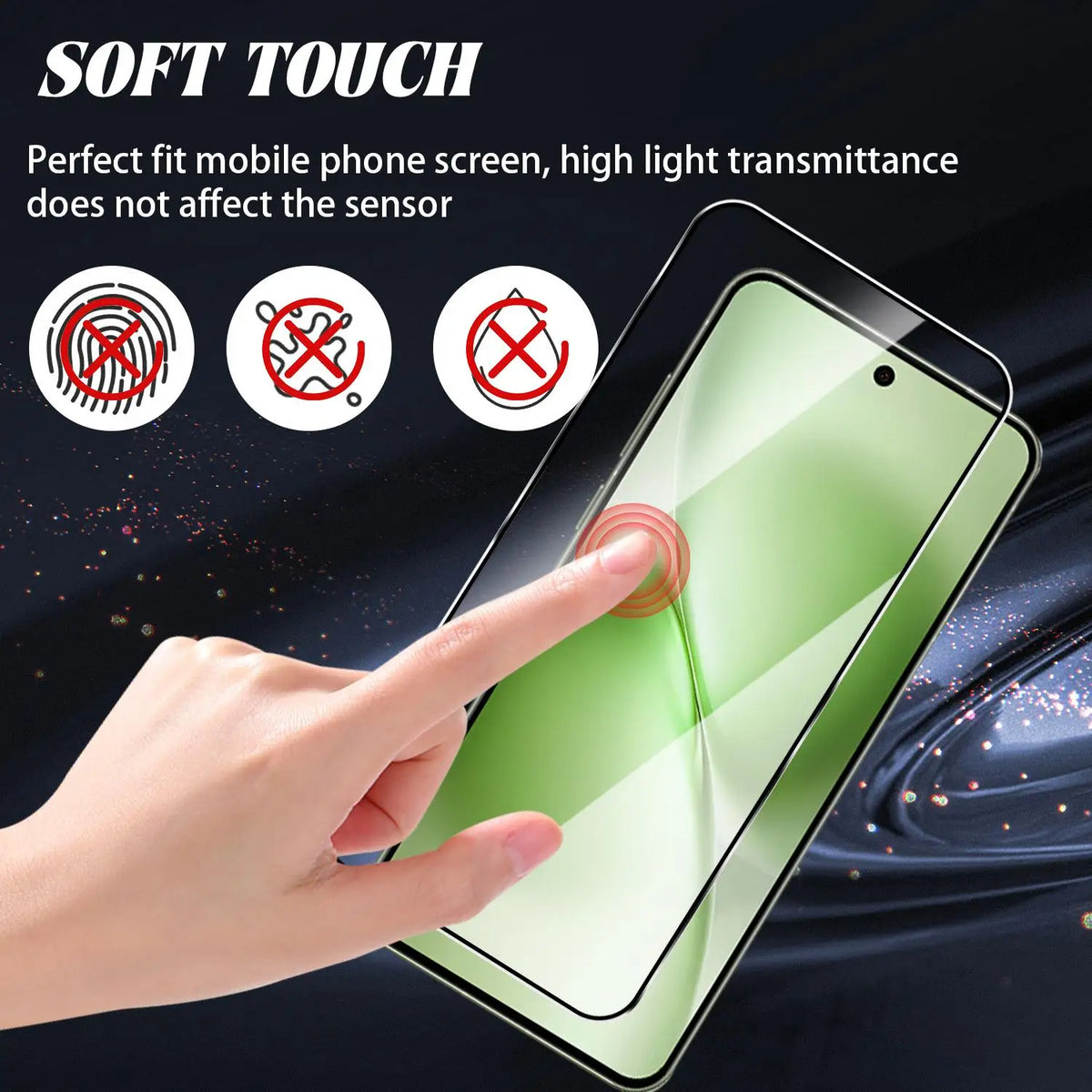 VIVO X300 FE Tempered Glass Screen Protector – Full Cover HD
