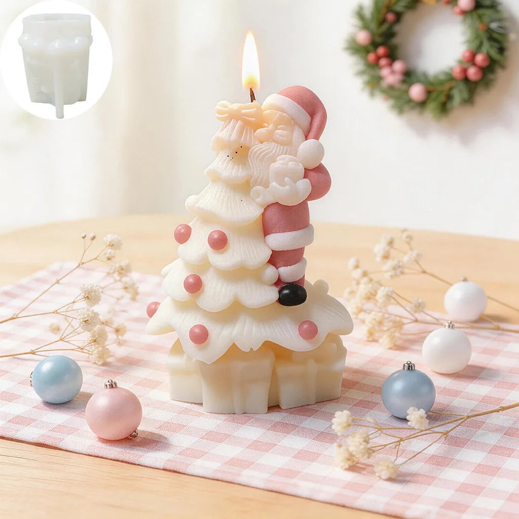 3D Santa Claus Silicone Mold – Christmas Candle & Plaster DIY