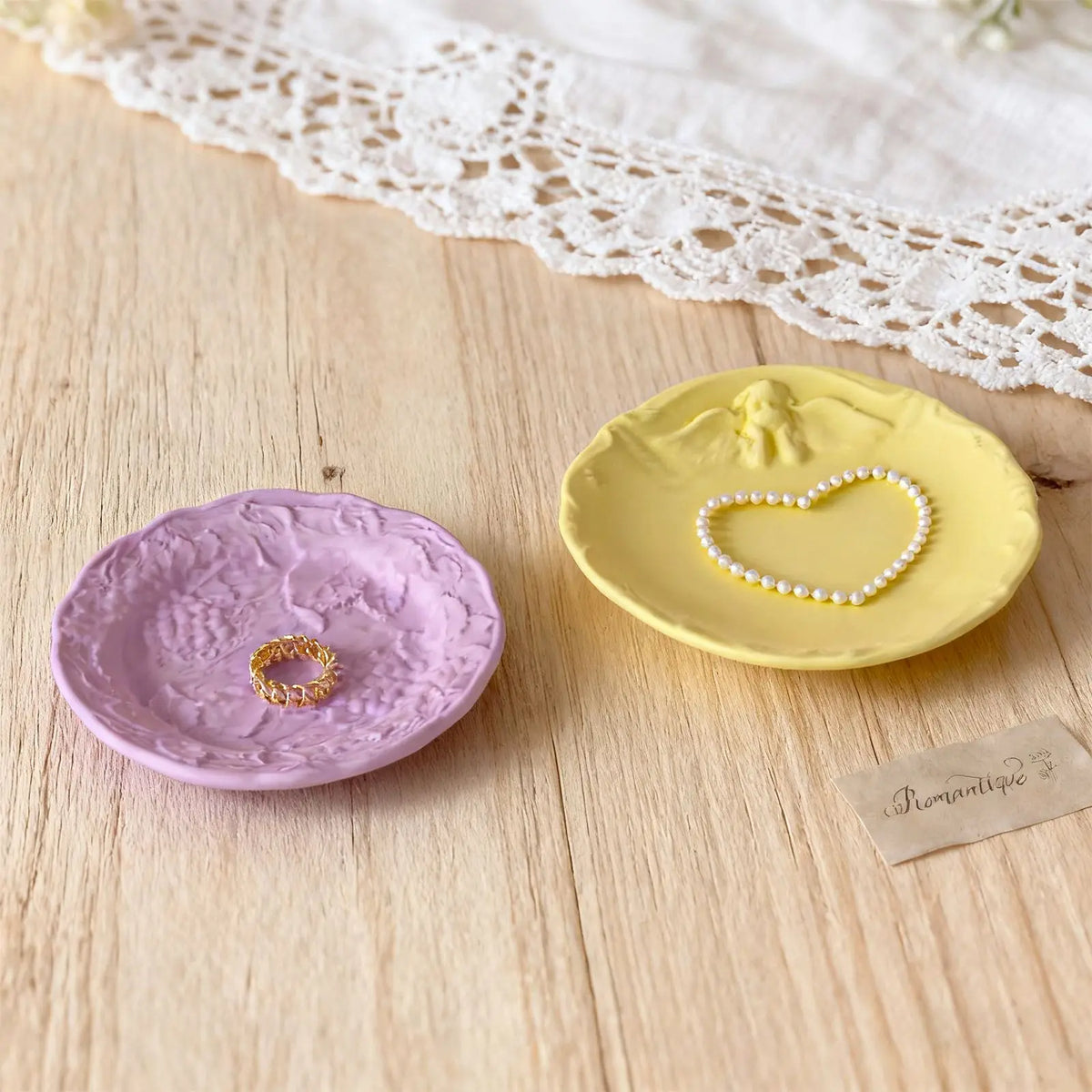Round Strawberry Angel Pattern Tray Silicone Mold – DIY Craft