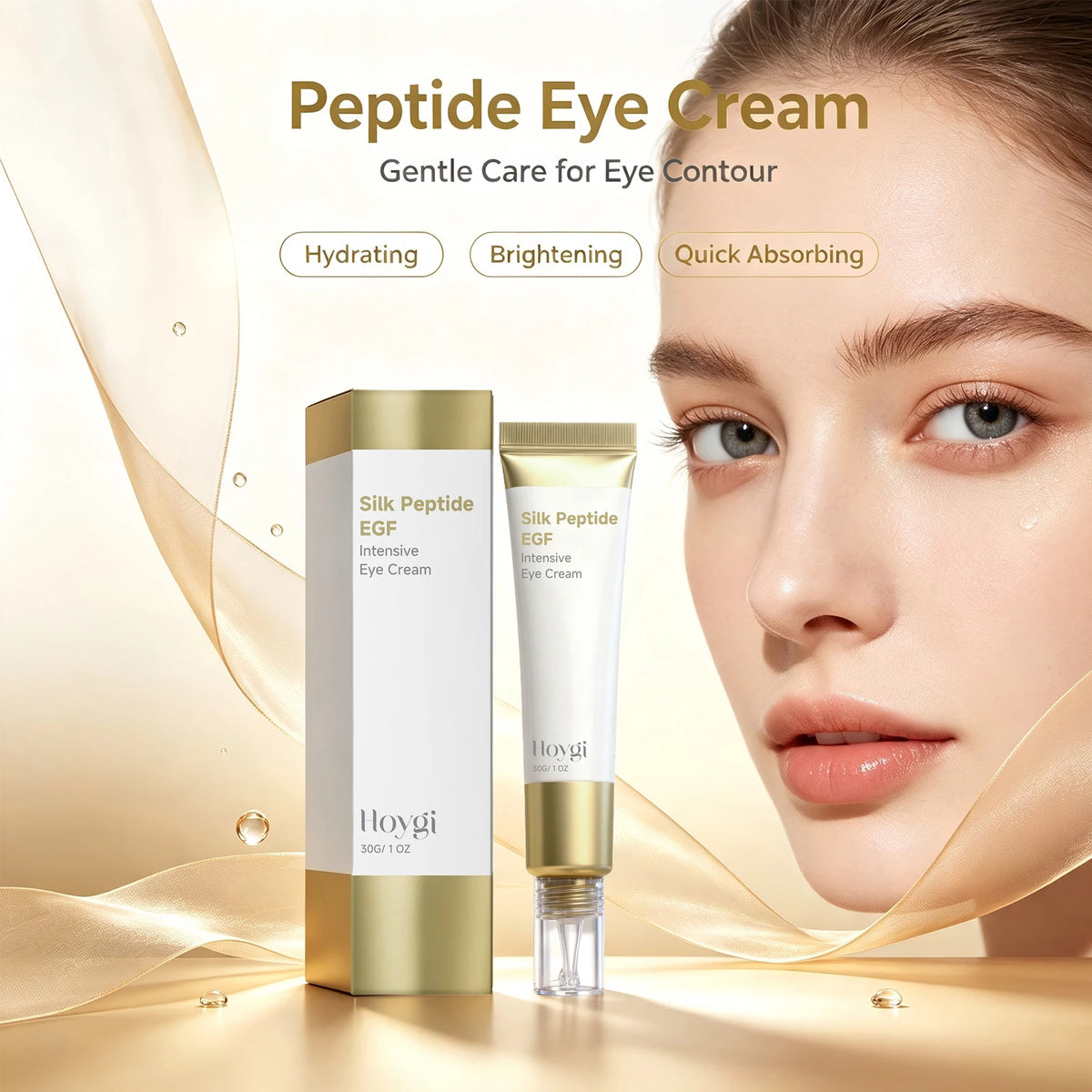 Hoygi Peptide Eye Cream – Brighten, Hydrate & Smooth
