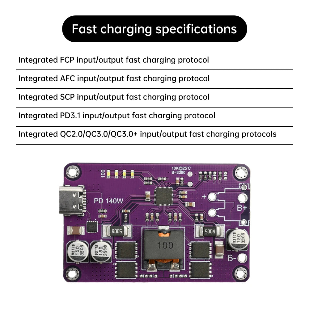 PD3.1 140W Fast Charging Module | 3S–6S Lithium Type-C