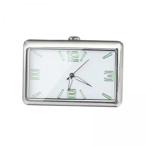 6-Pack Self-Adhesive Luminous Analog Mini Clock – Car & Desk