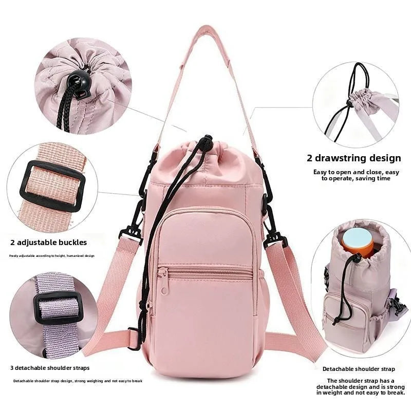 Water Bottle Holder Sling Bag | Crossbody Carrier 32–40oz