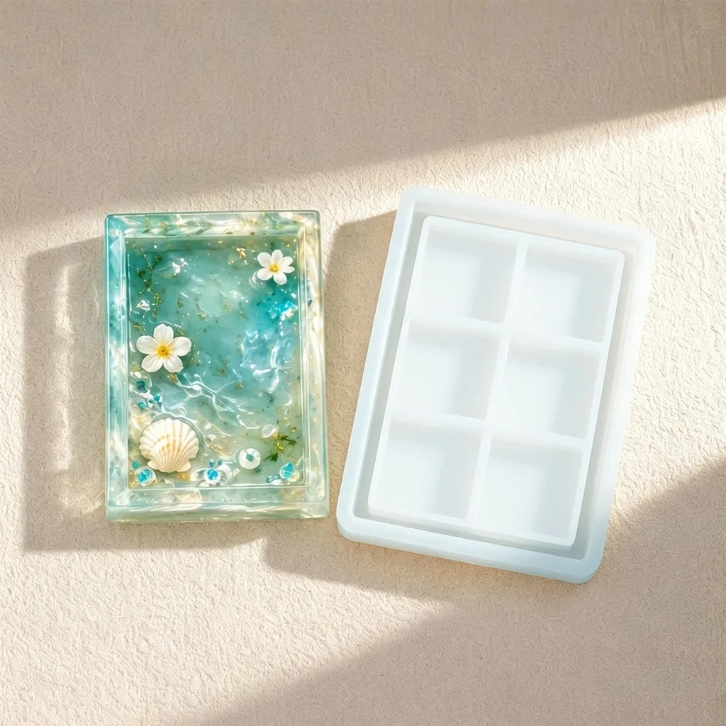 Silicone Rectangular Resin Tray Mold – DIY Casting & Crafts