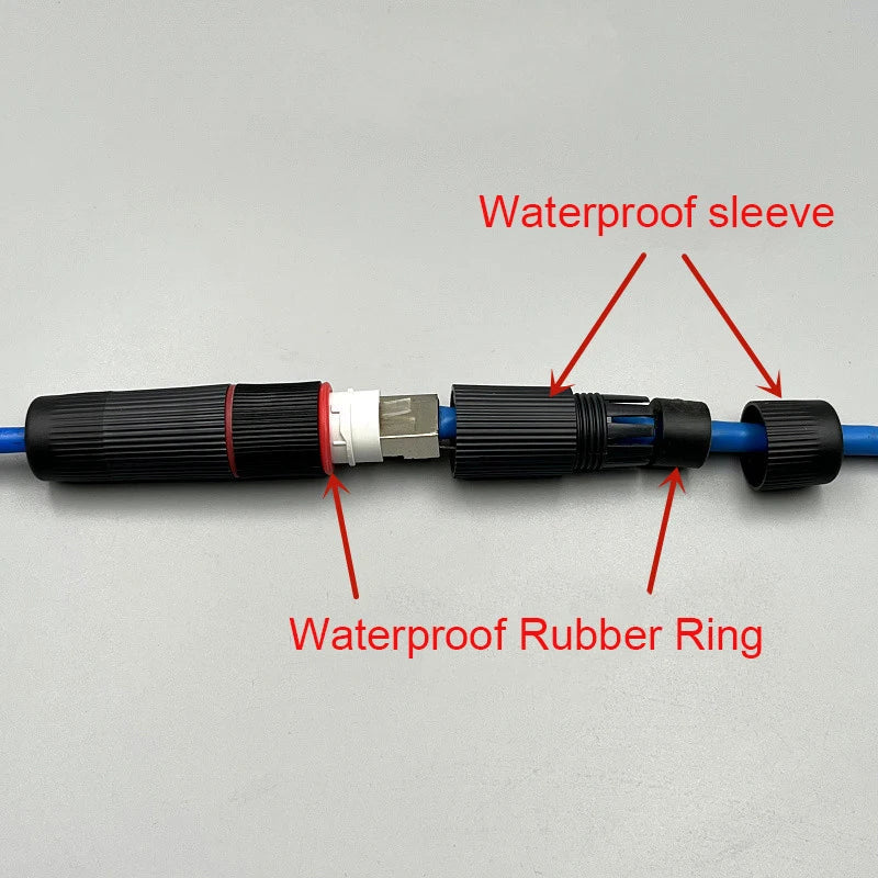 Waterproof RJ45 Female to Female Coupler – CAT5e CAT6 Adapter