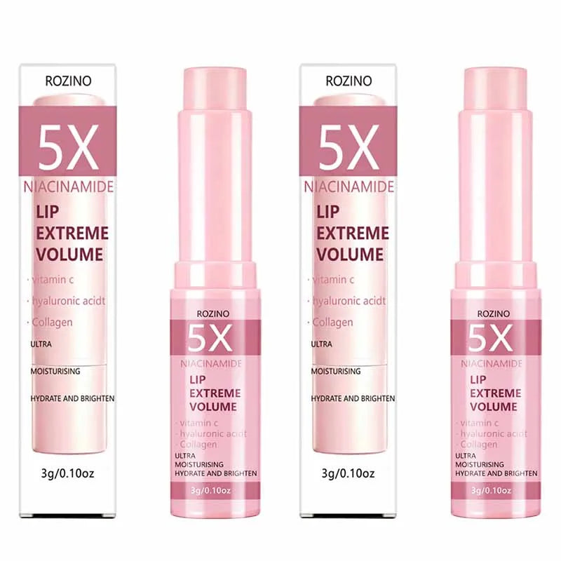 ROZINO Niacinamide Volumizing Lip Balm – Vitamin C & Collagen