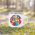 Treat People with Kindness Vintage Enamel Coffee Mug