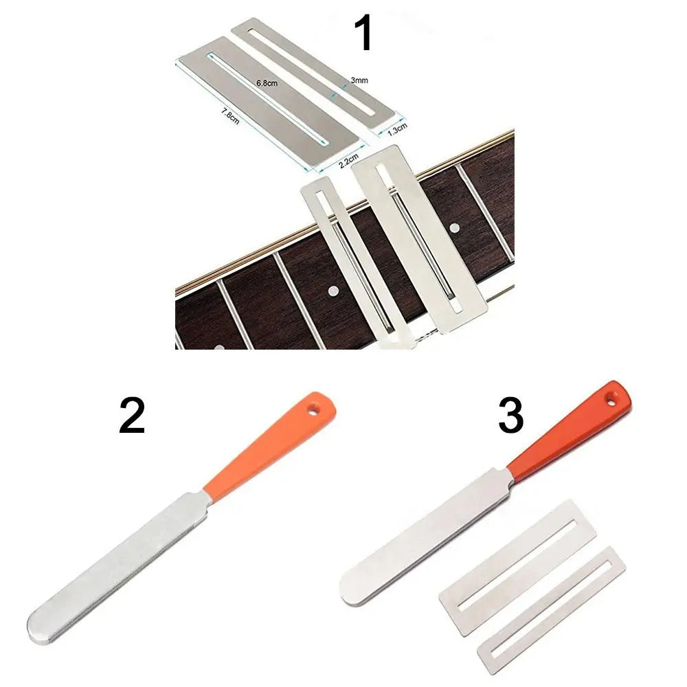 Guitar Fret Sanding File & Fingerboard Protector Gasket Kit