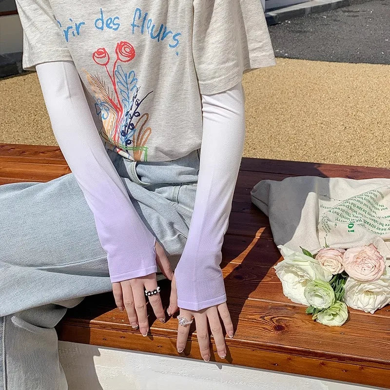 UV Protection Ice Silk Arm Sleeves for Cycling | Men & Women