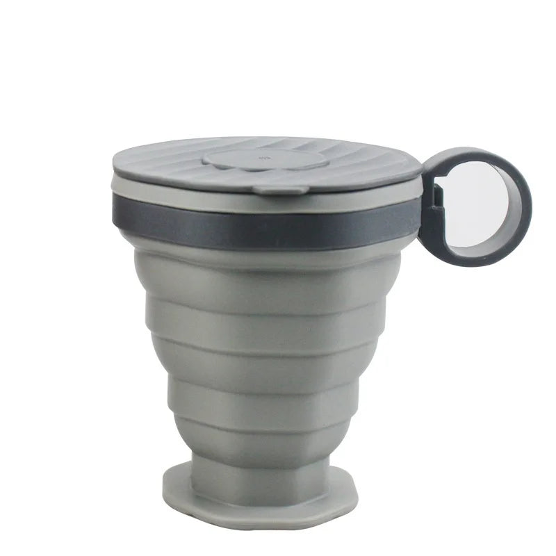 Foldable Silicone Travel Cup – Reusable Portable Camping Cup