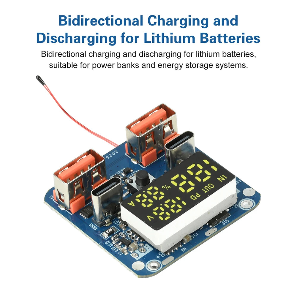 4S PD 100W Buck-Boost Fast-Charging Module 20V 5A Bidirectional
