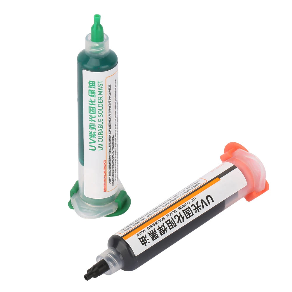 UV Curing PCB Solder Mask Ink – Black & Green 2-Pack
