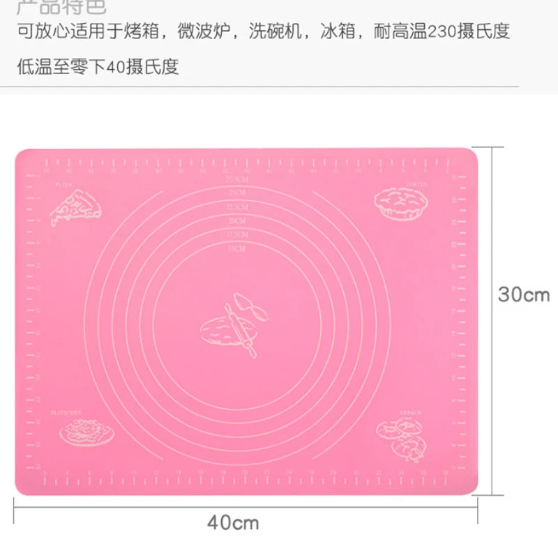 Silicone Dough Kneading Mat – Non-Slip Heat-Resistant Baking Mat