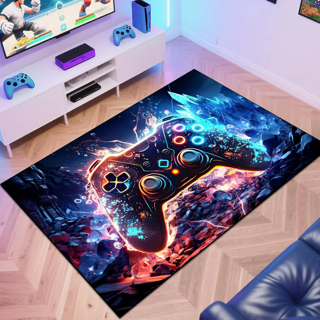 Gaming Area Rug – Game Controller Design | 4 Sizes