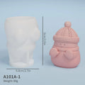3D Melting Snowman Silicone Mold – Candle, Resin & Cake