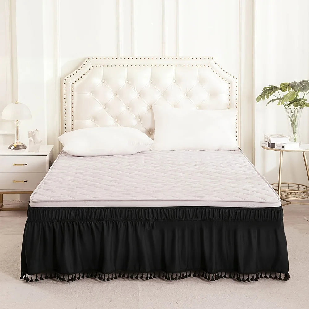 Solid Color Bed Skirt – Fade & Wrinkle Resistant Polyester