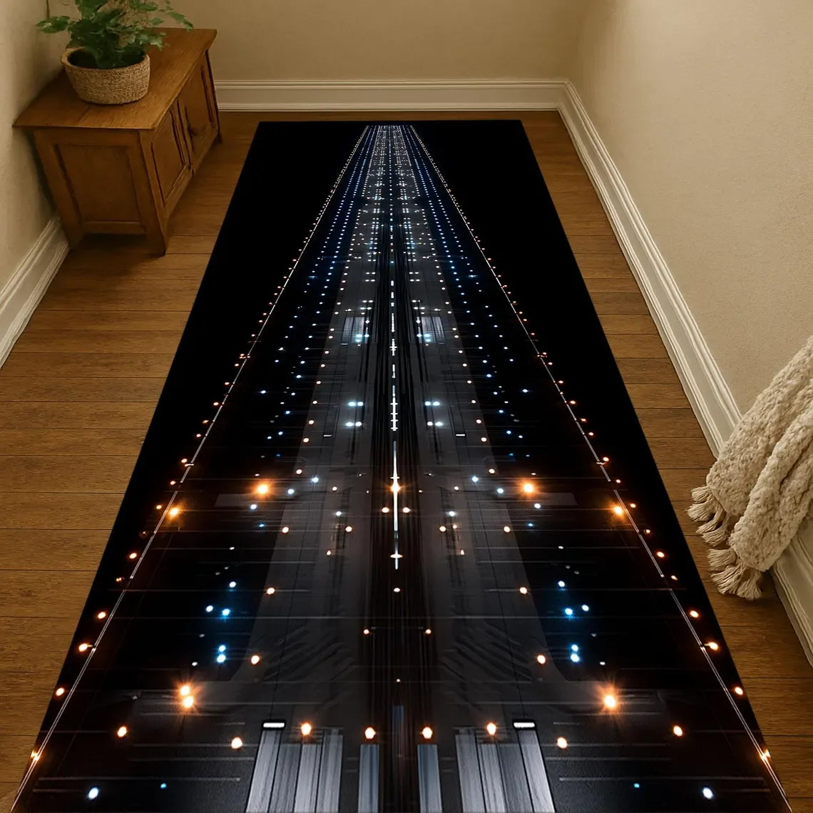 Kids Airport Runway Play Rug – Non-Slip Airplane Doormat