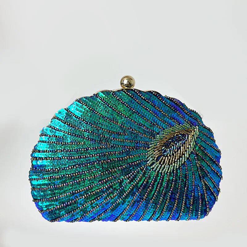 Retro Chinese Beaded Embroidery Cheongsam Crossbody Bag