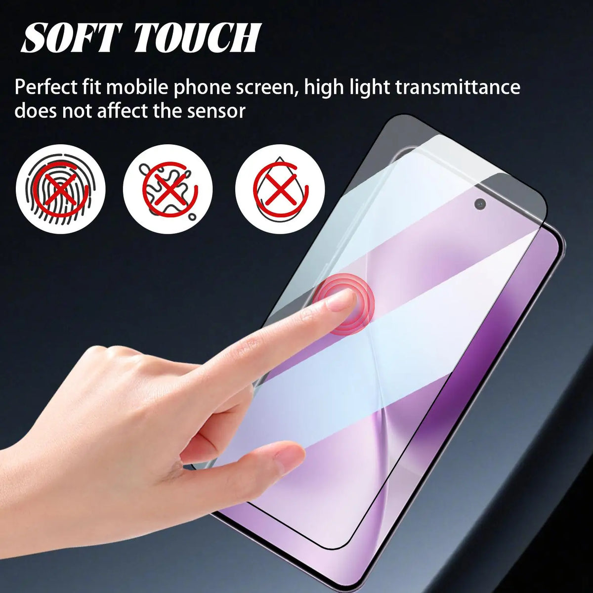 Vivo X300/X300 Pro Tempered Glass Screen Protector + Install Kit