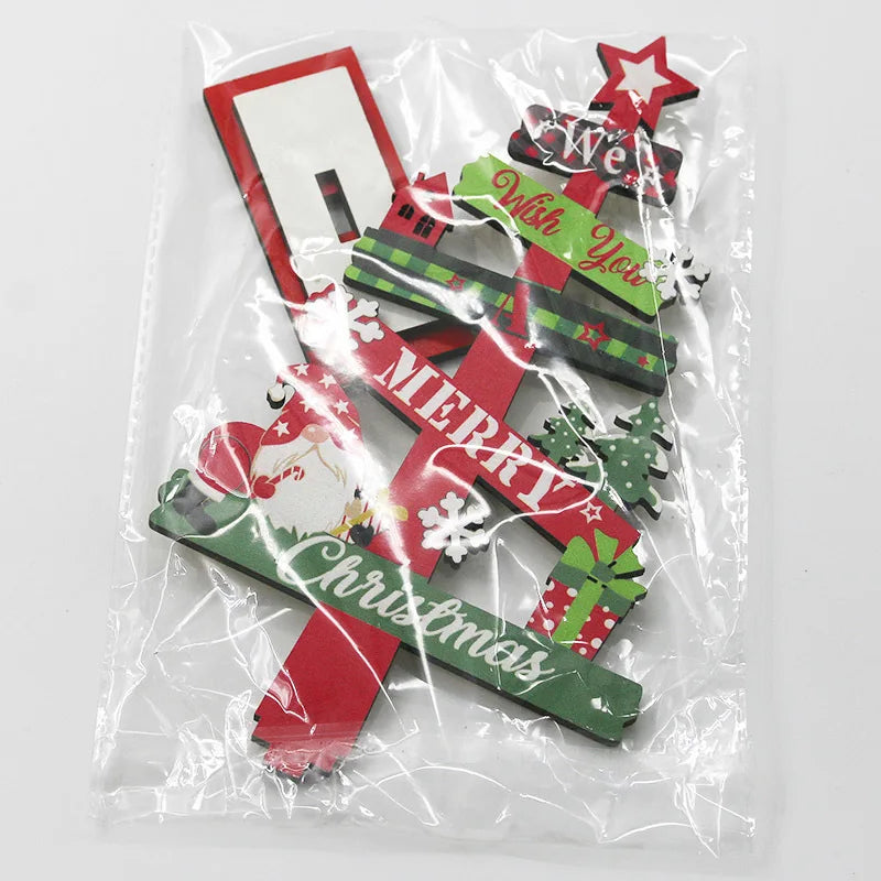 Desktop Christmas Tree Wooden Ornament – DIY Xmas Décor