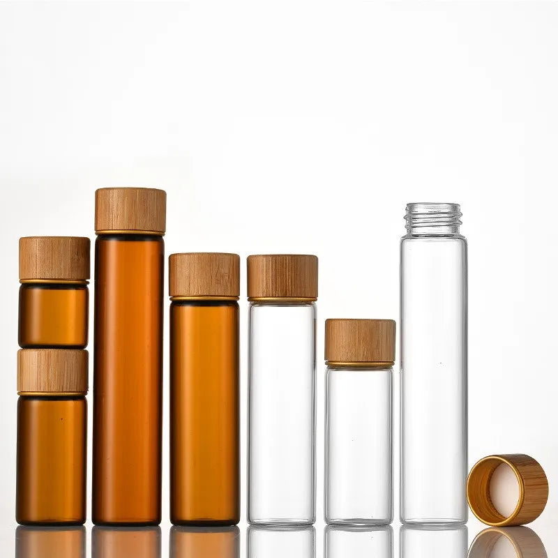 Mini Glass Bottles with Cork Stoppers – Wedding Vials & DIY Favors